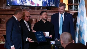 Donald Tusk i Wołodymyr Zełenski na Konferencji Bezpieczeństwa w Monachium