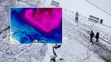 Na południu i zachodzie w poniedziałek popada śnieg. Trzeba uważać na mrozy - miejscami dwucyfrowe