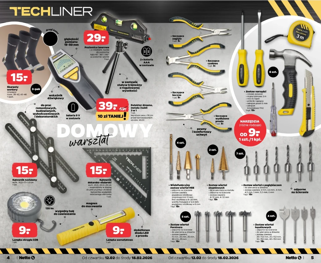 Strony 4–5 gazetki Netto obowiązującej od 12.02 do 18.02.2026: https://netto.pl/