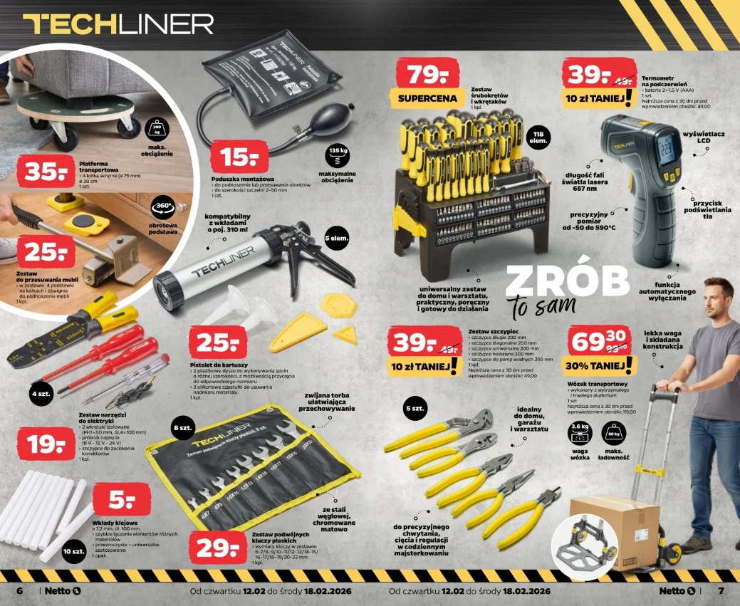 Strony 6–7 gazetki Netto obowiązującej od 12.02 do 18.02.2026: https://netto.pl/