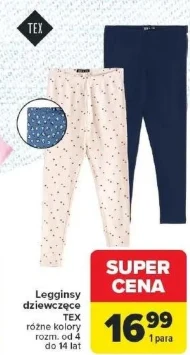 Legginsy dziewczęce TEX