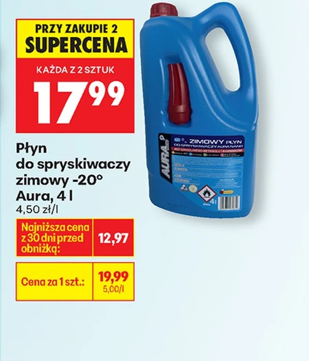 Зимова рідина для омивача вітрового скла Aura