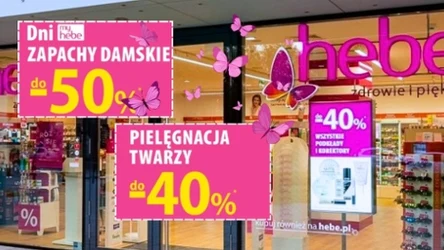 W Hebe rabaty nawet do -50%. Pielęgnacja i perfumy w niższych cenach