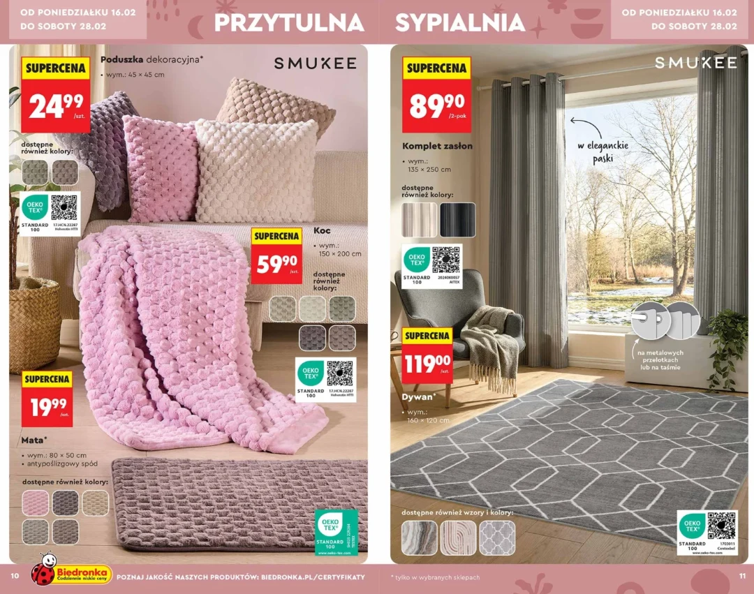 Gazetka Biedronki, str. 10,11: https://www.biedronka.pl/pl/press,id,iu6ve4imx,title,hity-i-inspiracje-14-02#page=1 Gazetka Biedronki, str. 10,11: https://www.biedronka.pl/pl/press,id,iu6ve4imx,title,hity-i-inspiracje-14-02#page=1