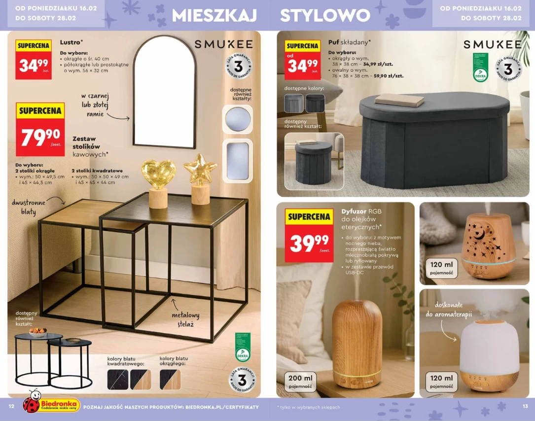 Gazetka Biedronki, str. 12,13: https://www.biedronka.pl/pl/press,id,iu6ve4imx,title,hity-i-inspiracje-14-02#page=1 Gazetka Biedronki, str. 12,13: https://www.biedronka.pl/pl/press,id,iu6ve4imx,title,hity-i-inspiracje-14-02#page=1