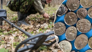 Poszukiwacz odkrył wielki skarb. Stos złotych monet jest warty krocie
