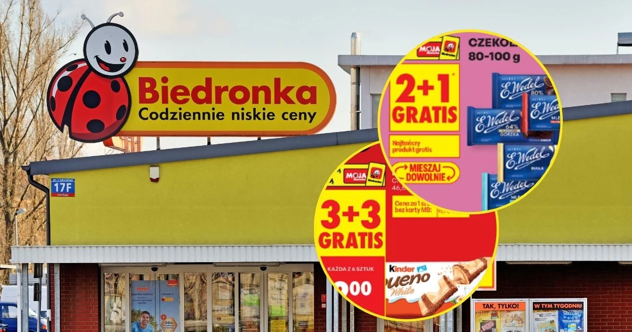 Gratisy tylko do soboty. 2+1, 3+3 i promocje na słodycze w Biedronce Gratisy tylko do soboty. 2+1, 3+3 i promocje na słodycze w Biedronce