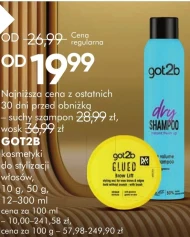 Suchy szampon Got2b