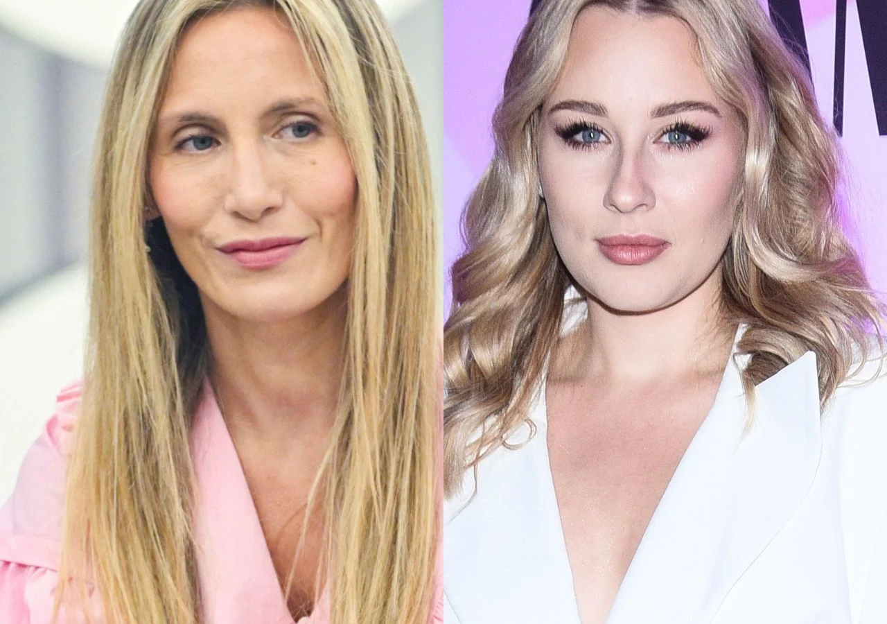 Pola Wiśniewska i Angelika Trochonowicz Dwie kobiety sfotografowane osobno, każda na neutralnym tle, obie ubrane elegancko – jedna w różową, druga w białą stylizację. Kobiety mają długie, jasne włosy i delikatny makijaż.