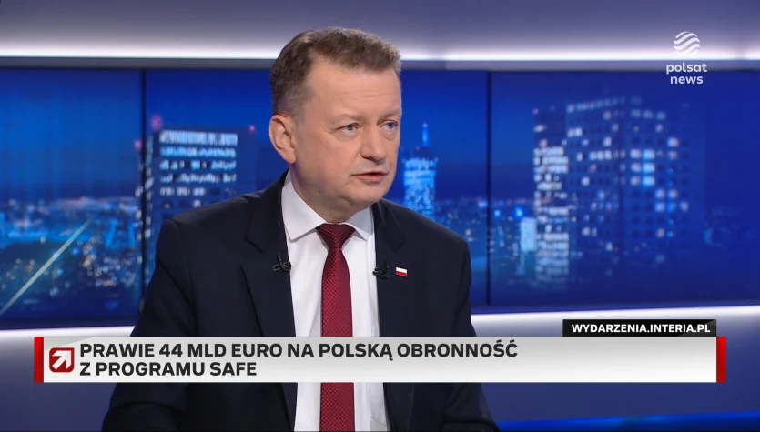 Mechanizm warunkowości w programie SAFE. Błaszczak w ''Gościu Wydarzeń'': Unia Europejska łamie traktaty