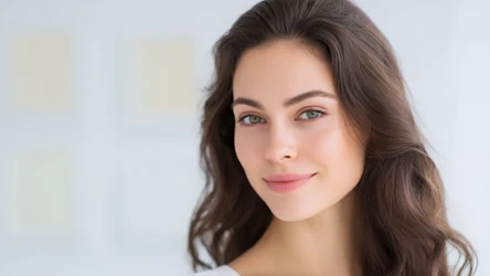 młoda kobieta z długimi lśniącymi włosami