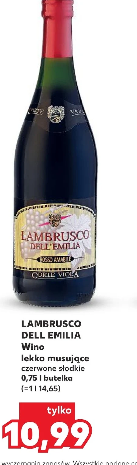 Ігристе вино Lambrusco