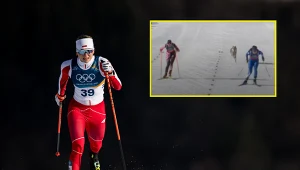 Polka na mecie, a tu szokująca scena. Komentator aż nie dowierzał