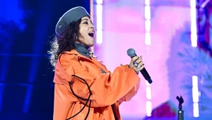 Natalia Kukulska podczas koncertu "Zaczęło się od morza - 100-lecie Gdyni"