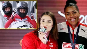 Dwie najszybsze kobiety świata i siostra. W lodowej rynnie w Cortinie