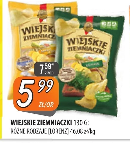 Чіпси Wiejskie ziemniaczki