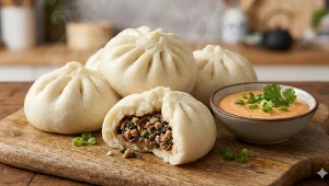 ​Baozi z wieprzowiną i grzybami mun. Chińska tradycja według Karoliny Stolarskiej-Bigos