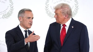 Premier Kanady Mark Carney i prezydent USA Donald Trump