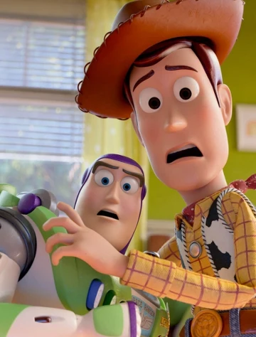 Buzz Astral i kowboj Chudy, główni bohaterowie filmu "Toy Story 5"