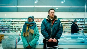 Samson Owino Ochieng i Konrad Eleryk na planie "Dobrych chłopaków"