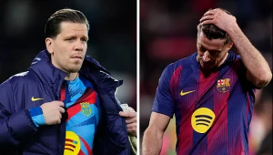 Wojciech Szczęsny i Robert Lewandowski