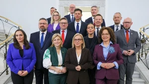 Konferencja prasowa polityków, którzy opuszczają partię Polska 2050