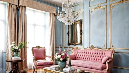 Wnętrze w stylu Regencycore