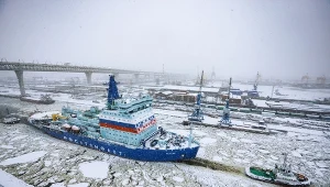 Rosyjski lodołamacz atomowy na Bałtyku. Moskwa znalazła sposób na konwojowanie swoich statków, zdj. ilustracyjne