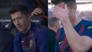 Głośno o tym, jak zachował się Lewandowski. Widział to cały świat