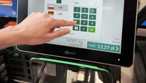 Kasa samoobsługowa w sklepie sieci Biedronka