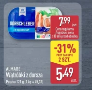 Wątróbki z dorsza Almare