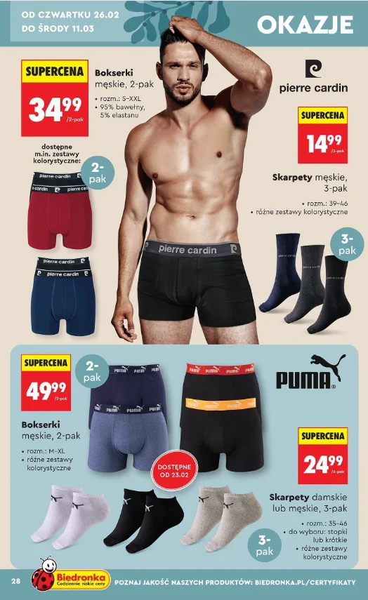 Gazetka promocyjna Biedronka (oferta obowiązuje 23.02–7.03) Gazetka promocyjna Biedronka (oferta obowiązuje 23.02–7.03)