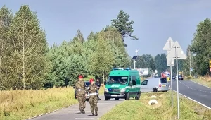 Gmina Biała Podlaska, gdzie odnaleziono szczątki uszkodzonego drona. Zdjęcie z 10 września 2025 roku