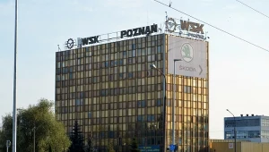 WSK Poznań znalazło się w trudnej sytuacji finansowej. Połowa załogi ma zostać zwolniona. Na zdj. nieistniejący już budynek biurowy WSK