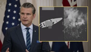 Pentagon informuje o śmiercionośnym ataku. Na zdj. sekretarz wojny Pete Hegseth