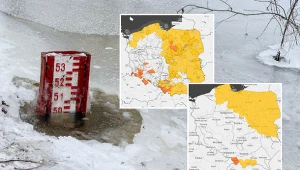 Pół Polski w alertach. IMGW ostrzega, "przekroczenie stanów alarmowych"