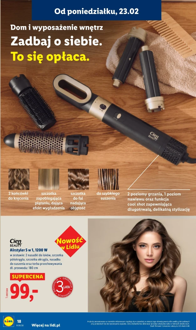 Cien Beauty AirStyler 5 w 1 – źródło: gazetka Lidl, str. 18.