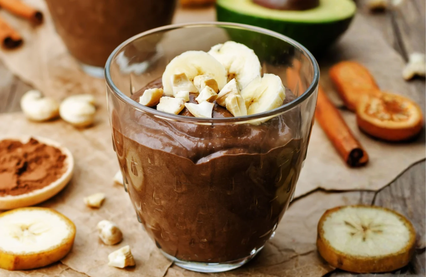 Mocno czekoladowy mus można przygotować na bazie bananów Mocno czekoladowy mus można przygotować na bazie bananów