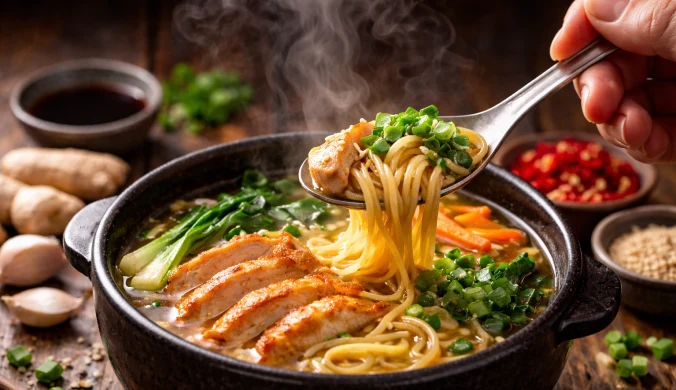 Pożywna i pyszna zupa, która zastąpi dwa dania. Domowy ramen w wersji ekspresowej