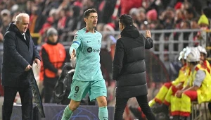 Robert Lewandowski i Xavi Hernandez, 13.12.2023 r.