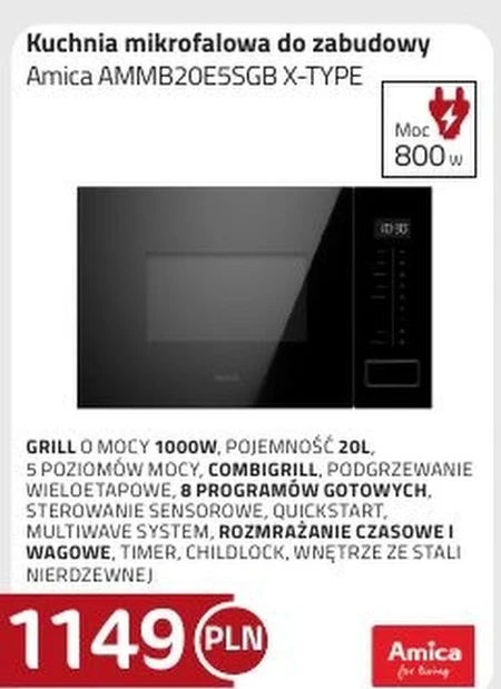 Мікрохвильова піч Amica