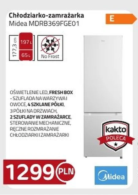 Холодильник-морозильна камера Midea