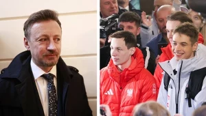 Adam Małysz, Kacper Tomasiak, Paweł Wąsek i Władimir Semirunnij