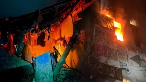 Zmasowany atak na Ukrainę. Pożary i eksplozje, jest wielu rannych