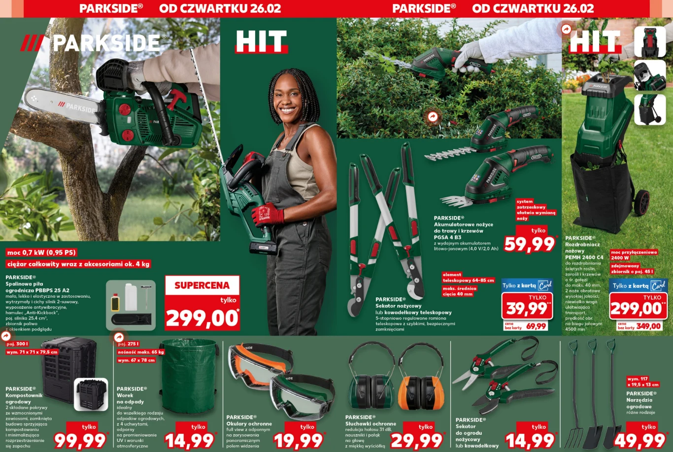 Sprzęt ogrodowy i elektronarzędzia Parkside w Kauflandzie