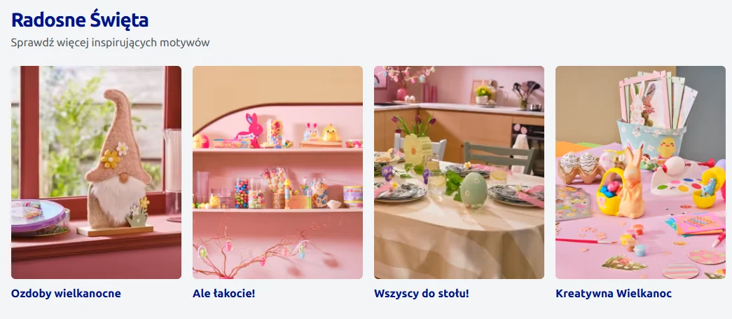 Wielkanocna oferta ze strony Action („Radosna Wielkanoc”)