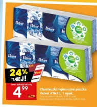 Chusteczki higieniczne Velvet