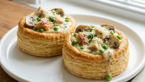 Kulinarny "lot na wietrze", czyli francuskie vol-au-vent z delikatnym kurczakiem