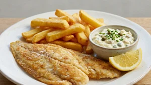 ​Nadmorska elegancja na talerzu, czyli smażona sola z domowym sosem tatarskim