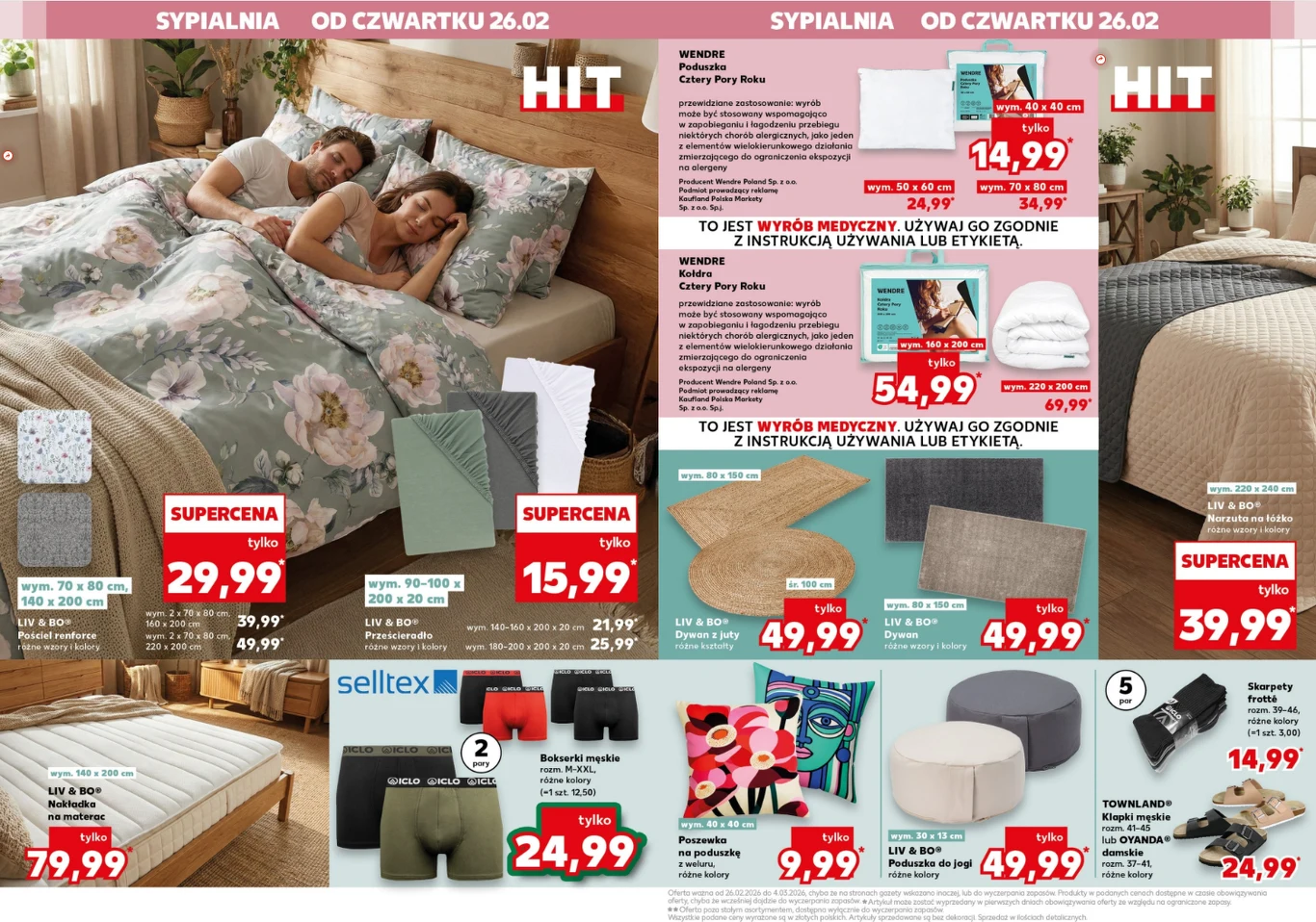 Pościel LIV & BO - źródło: gazetka Kaufland, str. 10–11